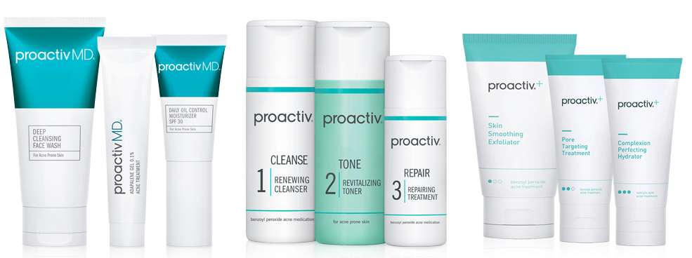 Proactiv family of products, including Proactiv Plus, ProactivMD, and the Original Proactiv 3 Step System